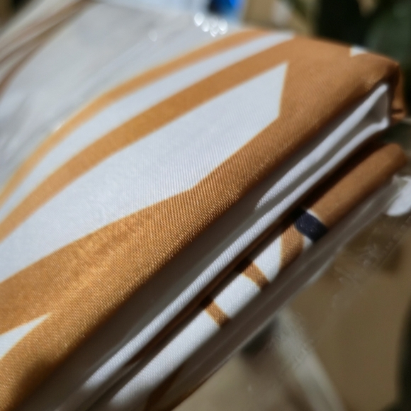 Fabric Shower Curtain/Mat 2-PC Set NEW!! Bathroom Chic/Style/ Royal White - Picture 10 of 13